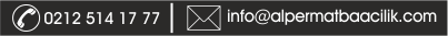 Alper Matbaacılık Telefon & Mail Adresi