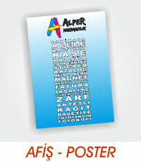 Afiş,Poster,Branda,Folyo,One Vision