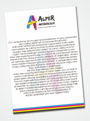 A3 Broşür | Alper Matbaacılık