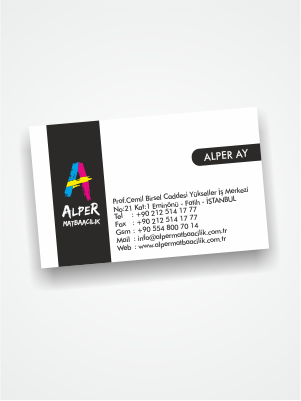 Parlak Selefonlu Kartvizit | Alper Matbaacılık