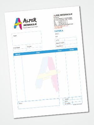 A4 Fatura | Alper Matbaacılık