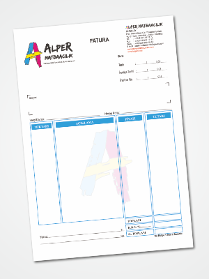 A5 Fatura | Alper Matbaacılık