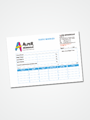 Tediye Makbuzu | Alper Matbaacılık